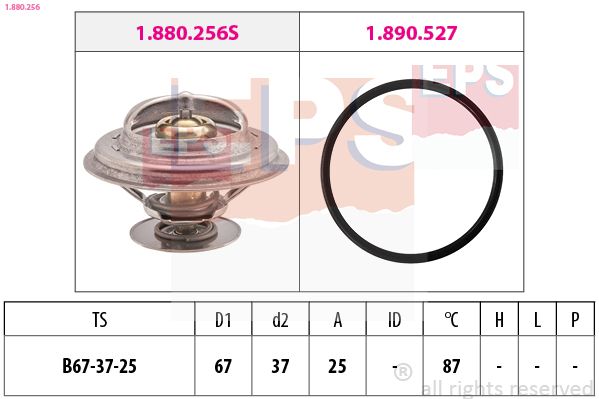 Thermostat, coolant EPS 1.880.256