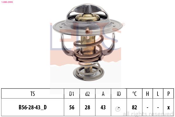Termostatas, aušinimo skystis EPS 1.880.399S