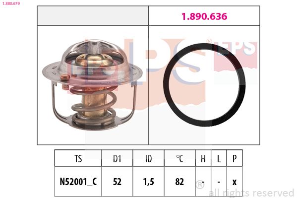 Termostatas, aušinimo skystis EPS 1.880.679