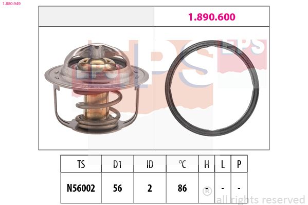 Thermostat, coolant EPS 1.880.949