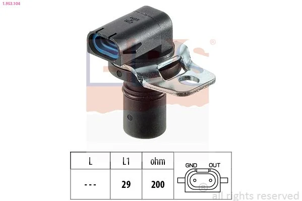 RPM jutiklis, automatinė transmisija EPS 1.953.104