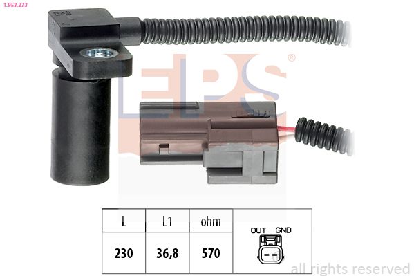 RPM jutiklis, automatinė transmisija EPS 1.953.233