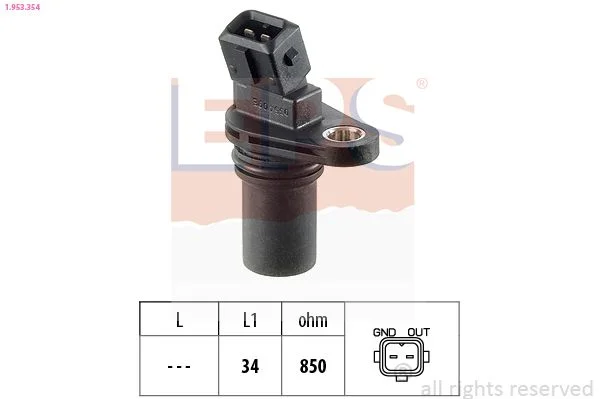 Jutiklis, variklio sūkių dažnis EPS 1.953.354