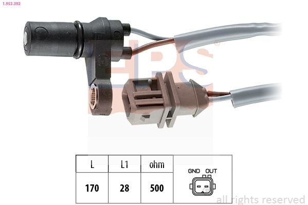 RPM jutiklis, automatinė transmisija EPS 1.953.392