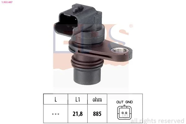 Jutiklis, variklio sūkių dažnis EPS 1.953.487