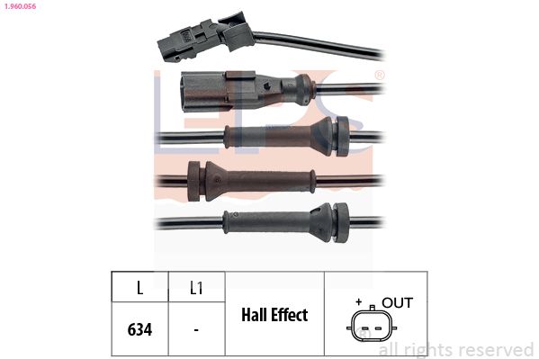 Sensor, wheel speed EPS 1.960.056