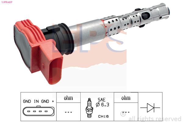 Ignition Coil EPS 1.970.427