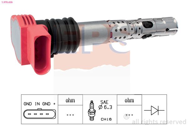 Ignition Coil EPS 1.970.436