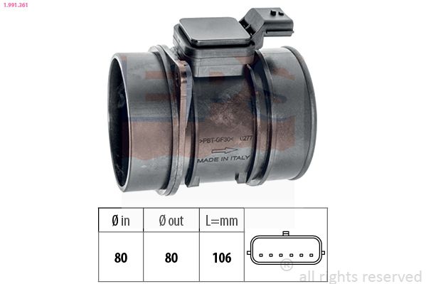 Mass Air Flow Sensor EPS 1.991.361