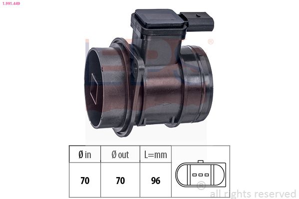 Mass Air Flow Sensor EPS 1.991.449