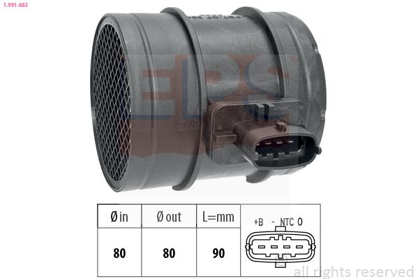 Mass Air Flow Sensor EPS 1.991.483