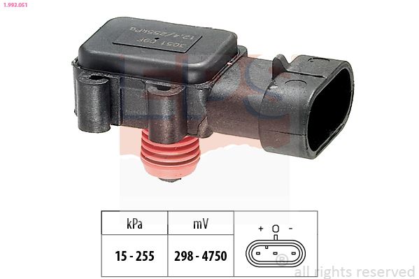 Air Pressure Sensor, altitude adaption EPS 1.993.051