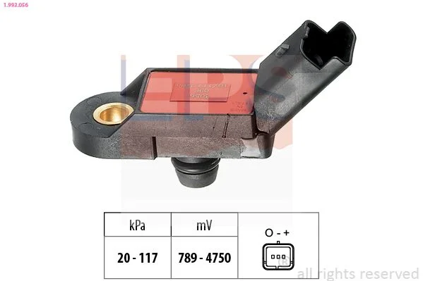 Oro slėgio jutiklis, aukščio adaptacija EPS 1.993.056