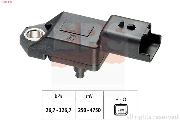 Oro slėgio jutiklis, aukščio adaptacija EPS 1.993.136