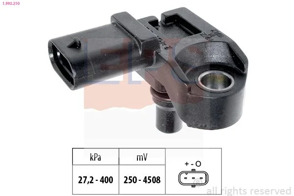 Oro slėgio jutiklis, aukščio adaptacija EPS 1.993.210