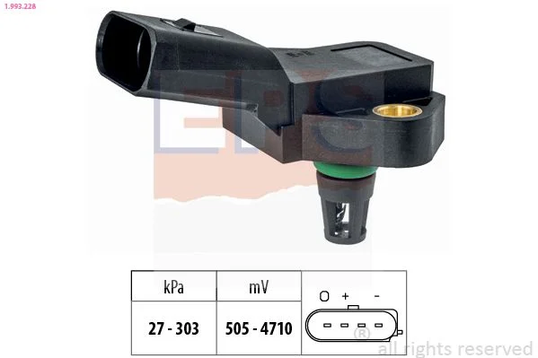 Oro slėgio jutiklis, aukščio adaptacija EPS 1.993.228