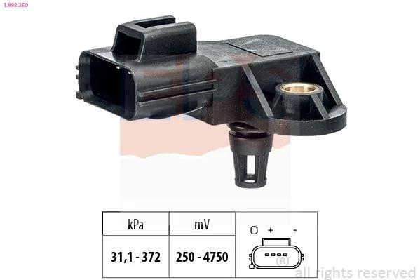 Oro slėgio jutiklis, aukščio adaptacija EPS 1.993.250
