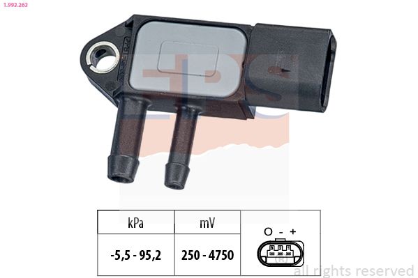 Slėgio jutiklis, stabdžių stiprintuvas EPS 1.993.263