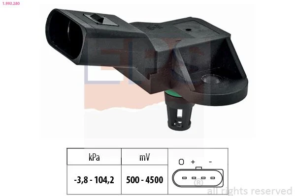 Slėgio jutiklis, stabdžių stiprintuvas EPS 1.993.280