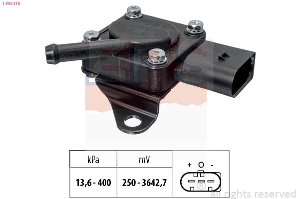 Sensor, exhaust pressure EPS 1.993.319