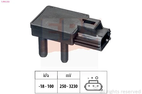 Jutiklis, išmetimo slėgis EPS 1.993.332