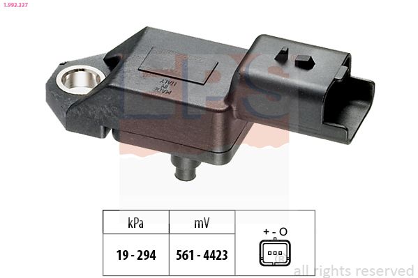 Air Pressure Sensor, altitude adaption EPS 1.993.337