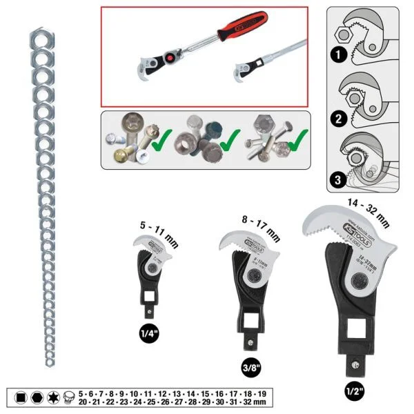 Multifunction Spanner KS TOOLS 114.0060