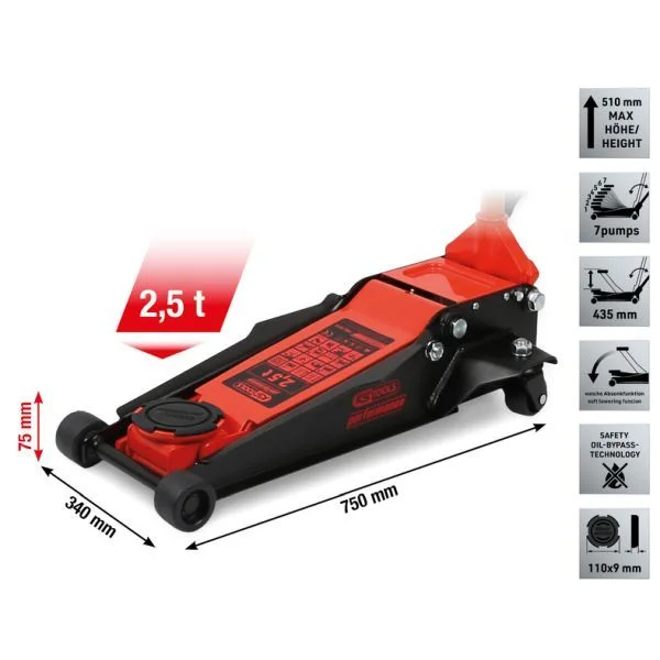 kėliklis su ratukais KS TOOLS 160.1015