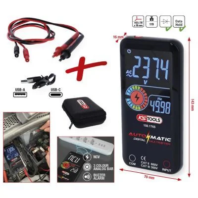 Multimetras KS TOOLS 150.1765