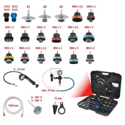 Комплект для перевірки, тиск у системі охолодження KS TOOLS 150.1930