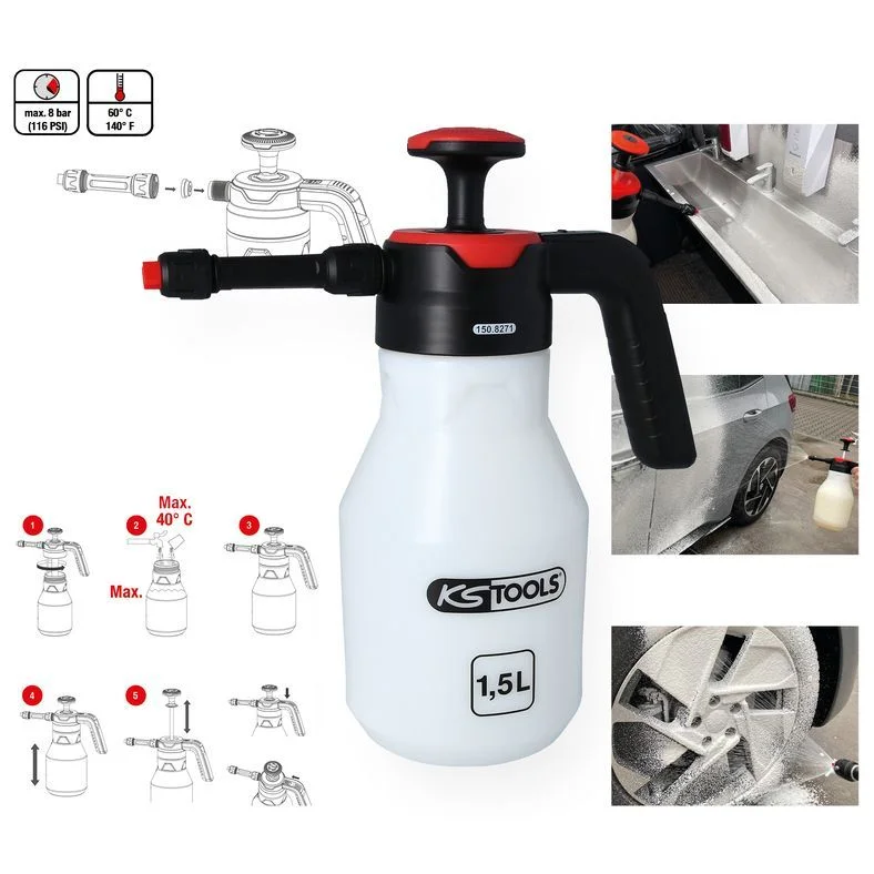 Pumpuojamo purkštuvo indas KS TOOLS 150.8271
