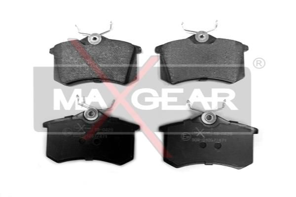 Комплект гальмівних накладок, дискове гальмо MAXGEAR 19-0429