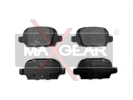 Brake Pad Set, disc brake MAXGEAR 19-0451