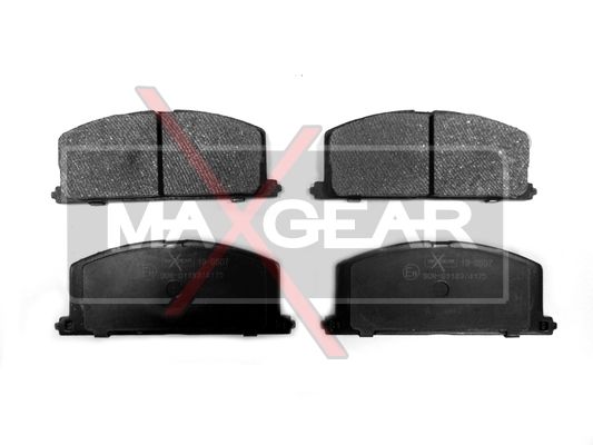 Комплект гальмівних накладок, дискове гальмо MAXGEAR 19-0507