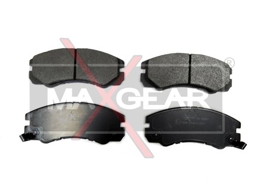 Комплект гальмівних накладок, дискове гальмо MAXGEAR 19-0581