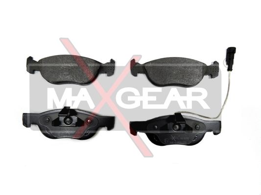 Комплект гальмівних накладок, дискове гальмо MAXGEAR 19-0655