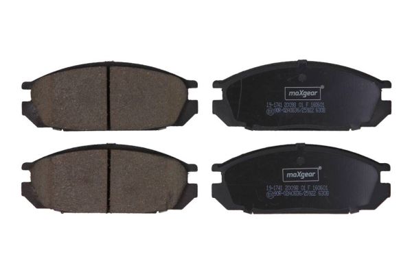 Brake Pad Set, disc brake MAXGEAR 19-1741