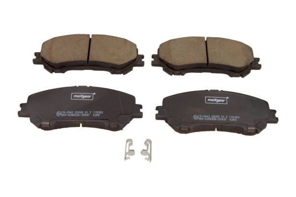 Brake Pad Set, disc brake MAXGEAR 19-2943