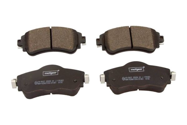 Brake Pad Set, disc brake MAXGEAR 19-3027