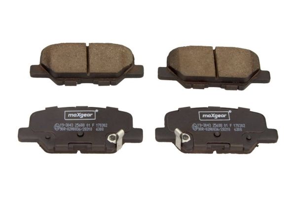 Brake Pad Set, disc brake MAXGEAR 19-3043