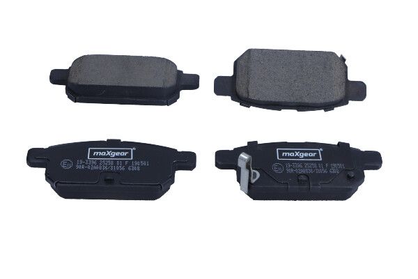 Brake Pad Set, disc brake MAXGEAR 19-3396