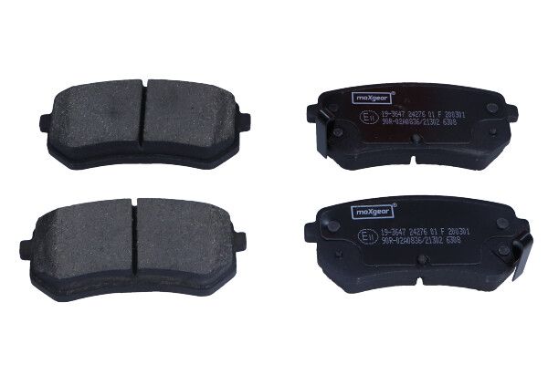 Brake Pad Set, disc brake MAXGEAR 19-3647