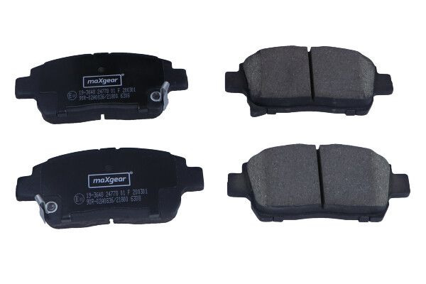 Brake Pad Set, disc brake MAXGEAR 19-3648