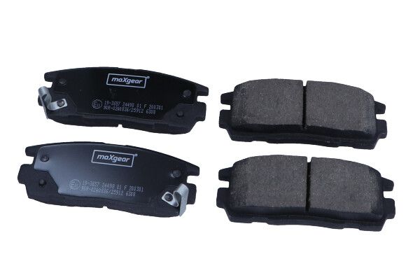 Brake Pad Set, disc brake MAXGEAR 19-3657