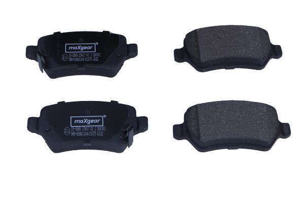 Brake Pad Set, disc brake MAXGEAR 19-3668