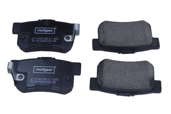 Brake Pad Set, disc brake MAXGEAR 19-3669