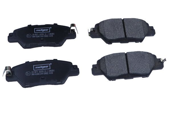 Brake Pad Set, disc brake MAXGEAR 19-3671