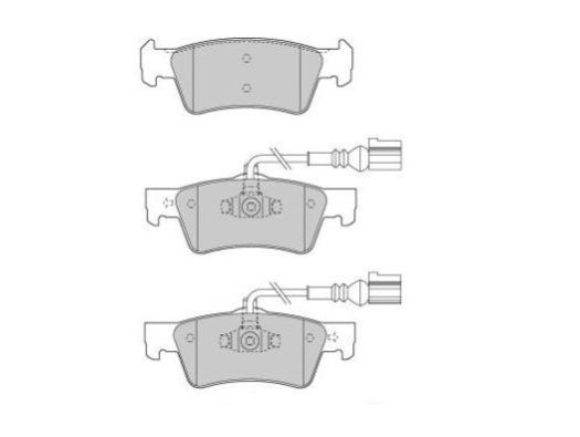 Комплект гальмівних накладок, дискове гальмо FREMAX FBP-1552