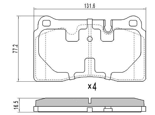 Brake Pad Set, disc brake FREMAX FBP-1675