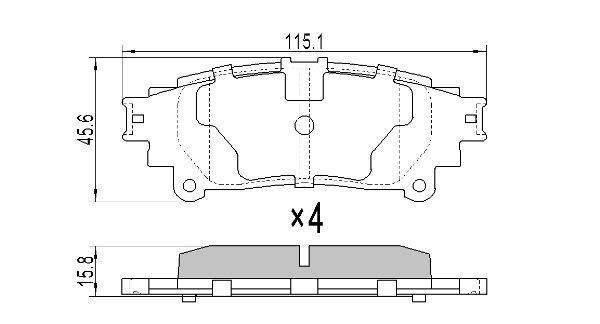 Brake Pad Set, disc brake FREMAX FBP-1695